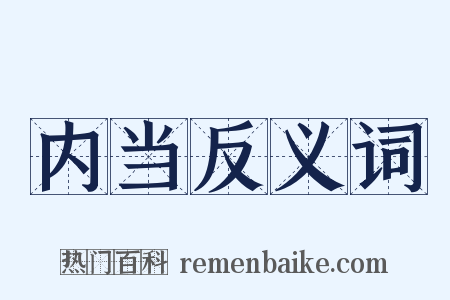 内当反义词是什么意思的图片